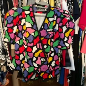 Vintage Julie Duroche After Five Sequin Emblellished Jacket Blazer Womens Sz 14